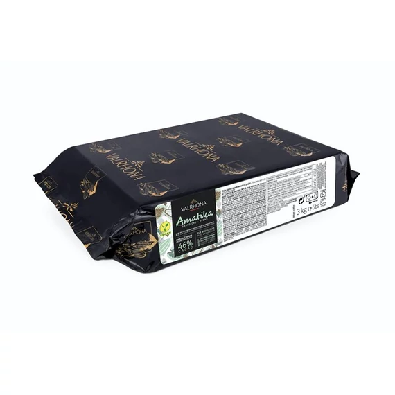 Amatika 46% vegán csokoládé /Madagaszkár/ 3kg