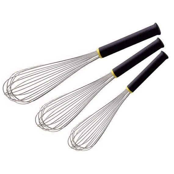 Rozsdamentes habverő Exoglass nyéllel, 25 cm