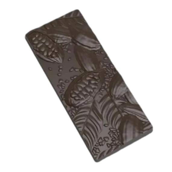 Cocoa bean-shaped chocolate mold, 1 piece