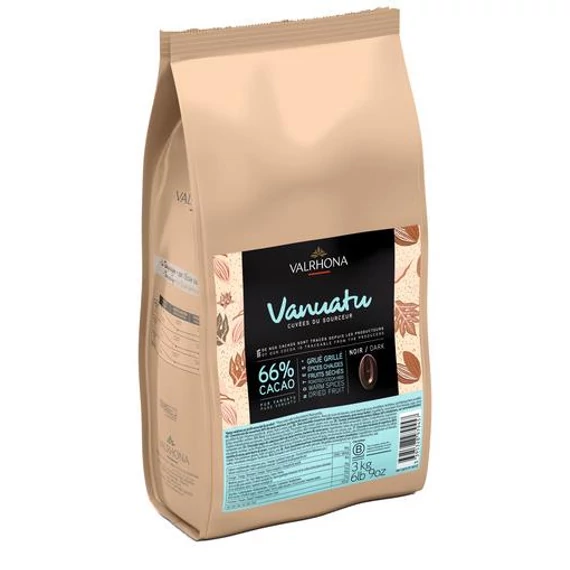 Vanuatu 66% étcsokoládé 3kg