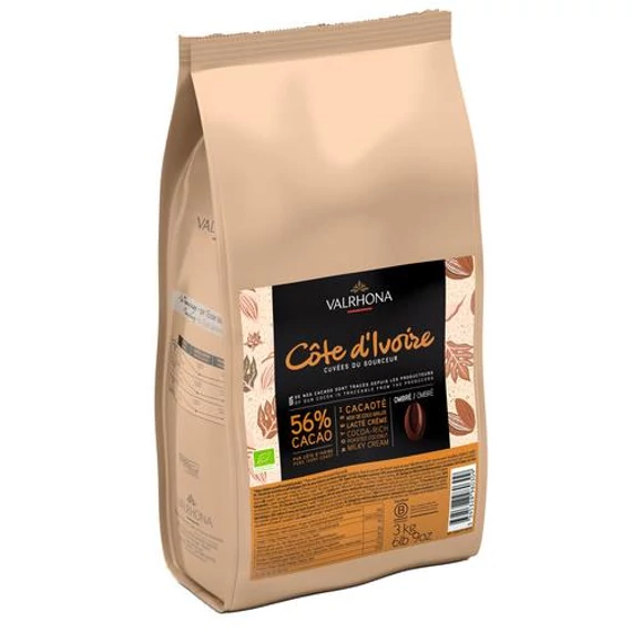 Cote d'Ivoire 56% tejcsokoládé 3kg