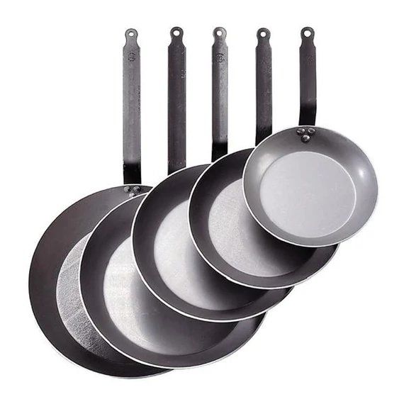 Szürke acél serpenyő Lyonnaise, Carbone Plus Ø18-50cm