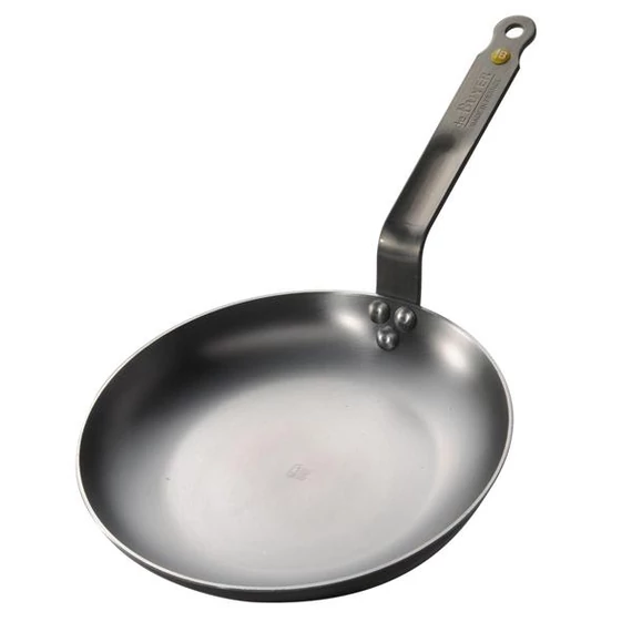 Mineral B cast iron pan with beeswax coating, Ø24-28cm