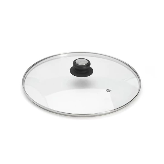 Üveg fedő, bakelit fogóval (220°C-ig hőálló)