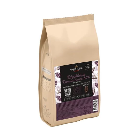 Dominika 80% étcsokoládé 3kg