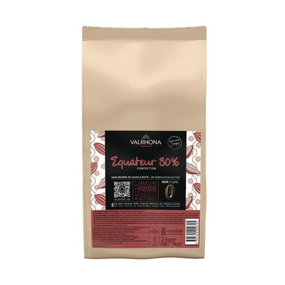 Ecuador 80% étcsokoládé 3kg
