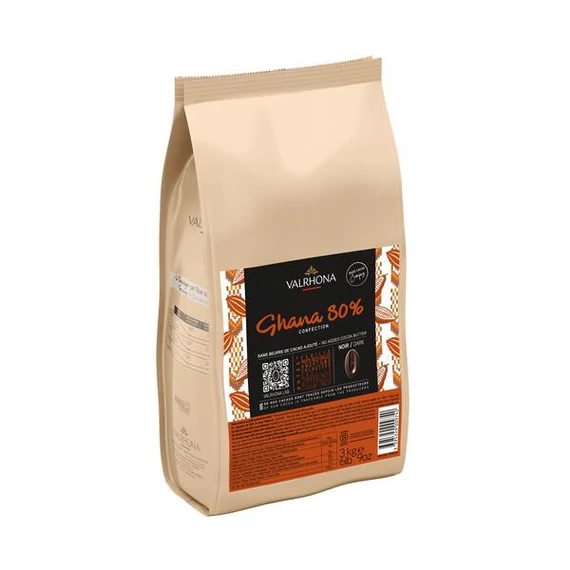 Ghána 80% étcsokoládé 3kg