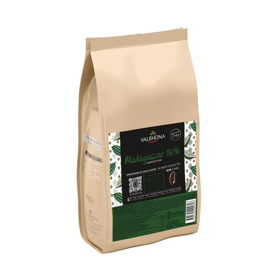Madagaszkár 80% étcsokoládé 3kg