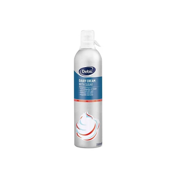 Debic sweetened whipped cream spray 700ml