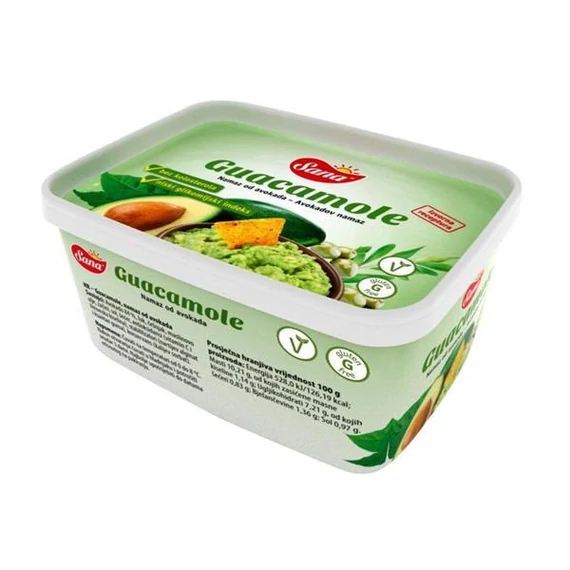 Guacamole 84% 1kg fagyasztott