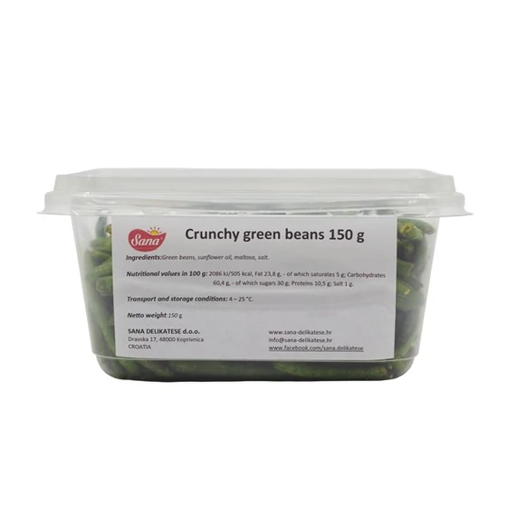 Crunchy dehirtated green beans 150g