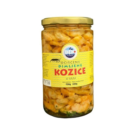 Füstölt garnélarák olajban 750g