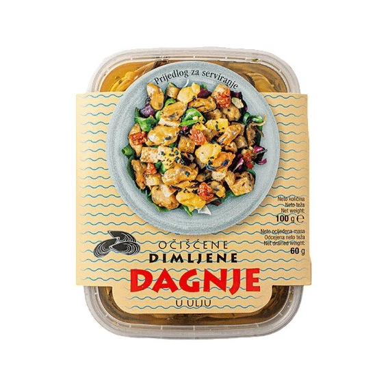Füstölt feketekagyló olajban 100g