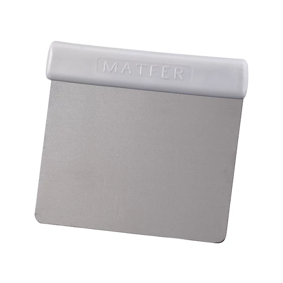 Dough scraper, stainless steel, flexible