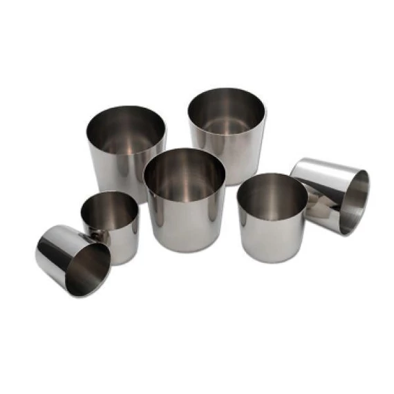 Baking tin set of 6, Ø55mm, height 53mm, stainless steel