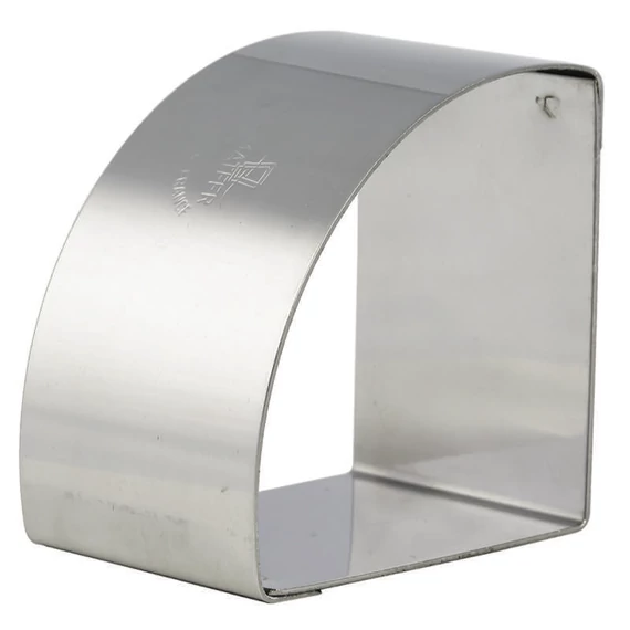 Circular shape, 1/4 circle, 55x55mm, stainless steel