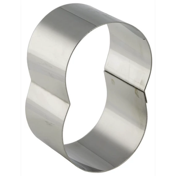 8-as alakú forma 7x5x4cm, inox