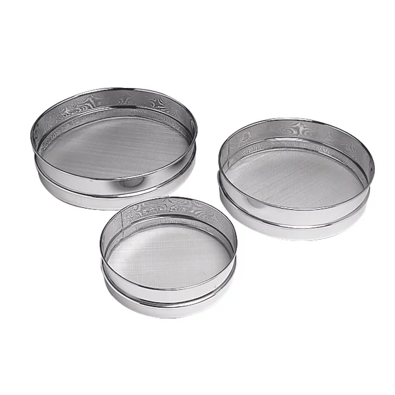 Stainless steel sieve set, 3 pieces, 175/205/255mm