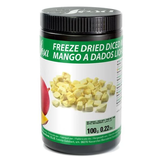 Liofilizált mangó kocka 100g