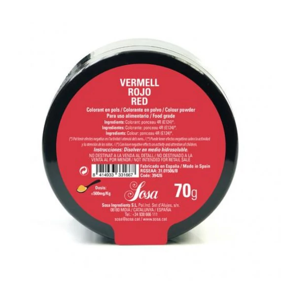 Red food colouring powder 70g