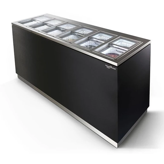 Ice King 12-tub ice-cream display counter